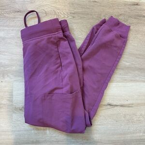 NWOT Mandala Purple Mauve Scrub Jogger Pants Size Extra Small XS
